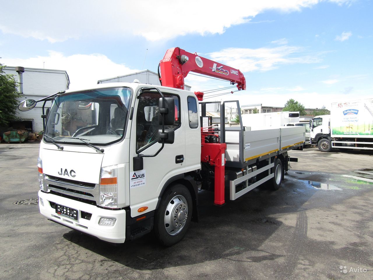 Купить Кран-манипулятор JAC (Isuzu) N120 (12 т) unic 554 в лизинг для  юридических лиц по цене 6 310 000 руб.. КамЛизинг - выгодные условия  лизинга на Грузовая техника, калькулятор лизинга и оформление